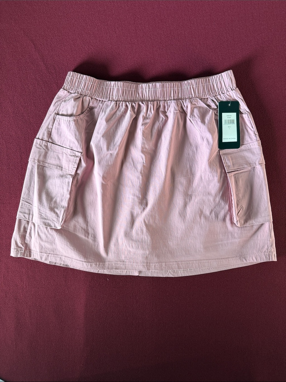 Casual Pink Cargo Pocket Skort - Women's